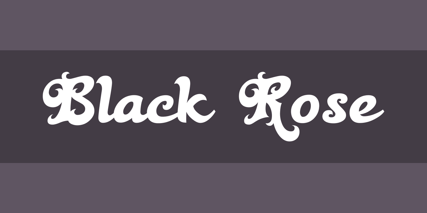 Beispiel einer Black Rose-Schriftart #1